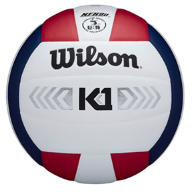 Wilson K1 Silver Volleyball - Red/White/Blue